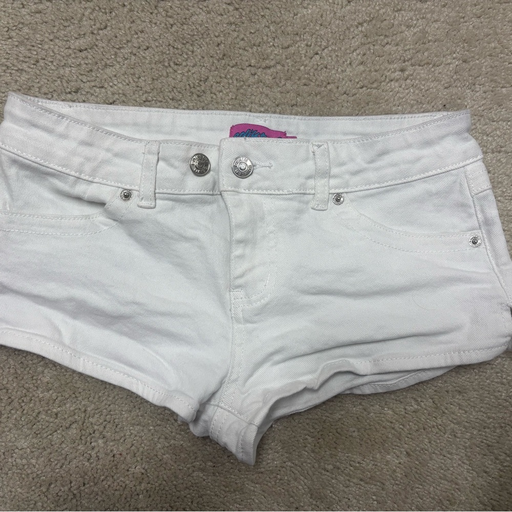 Edikted White Jean Shorts